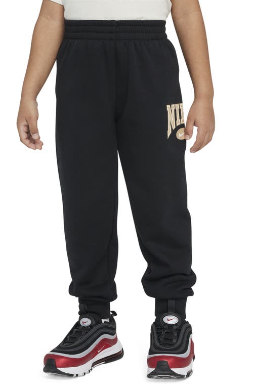 Nike Little Boys Gameday Essentials 2-piece Crewneck Sweatshirt And Pants Set In Black