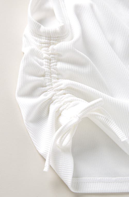 Zella Girl Kids' Ruched Side Tie Tank In White