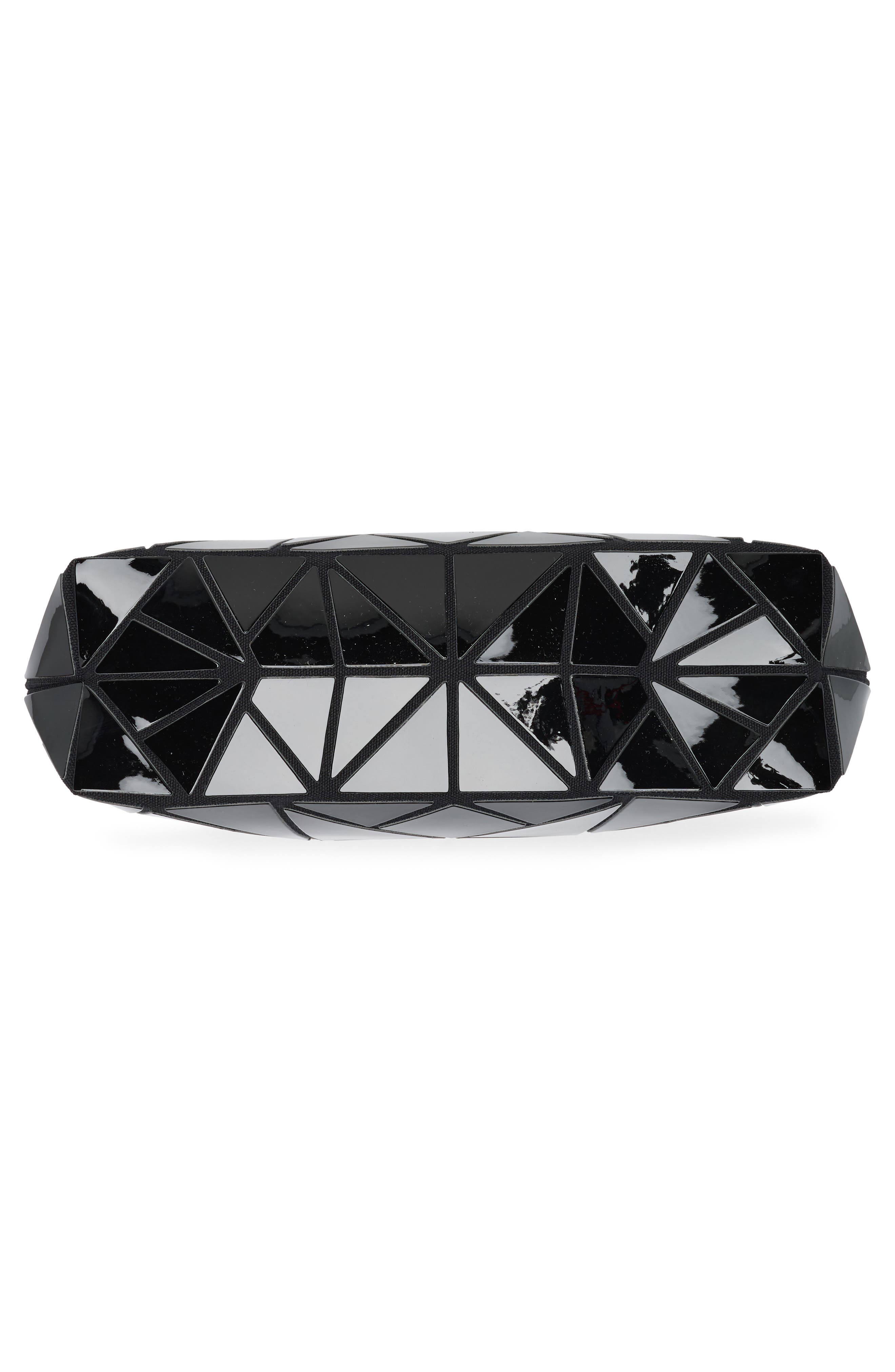PATRIZIA LUCA Slanted Square Convertible Clutch, Alternate, color, Shiny Black