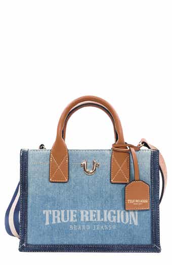 True Religion Modern Edge Denim Tote Bag