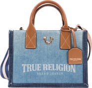 True Religion Modern Edge Denim Tote Bag