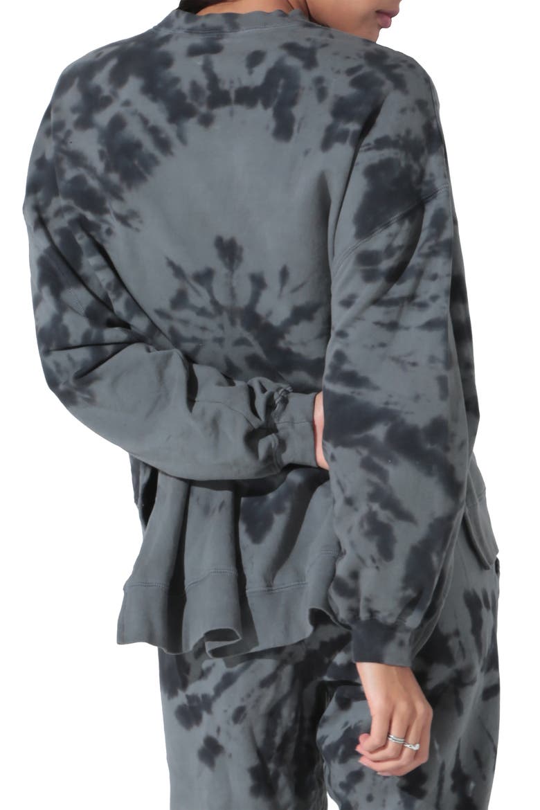 ELECTRIC AND ROSE Neil Tie Dye Sweatshirt, Alternate, color, HUNTER
