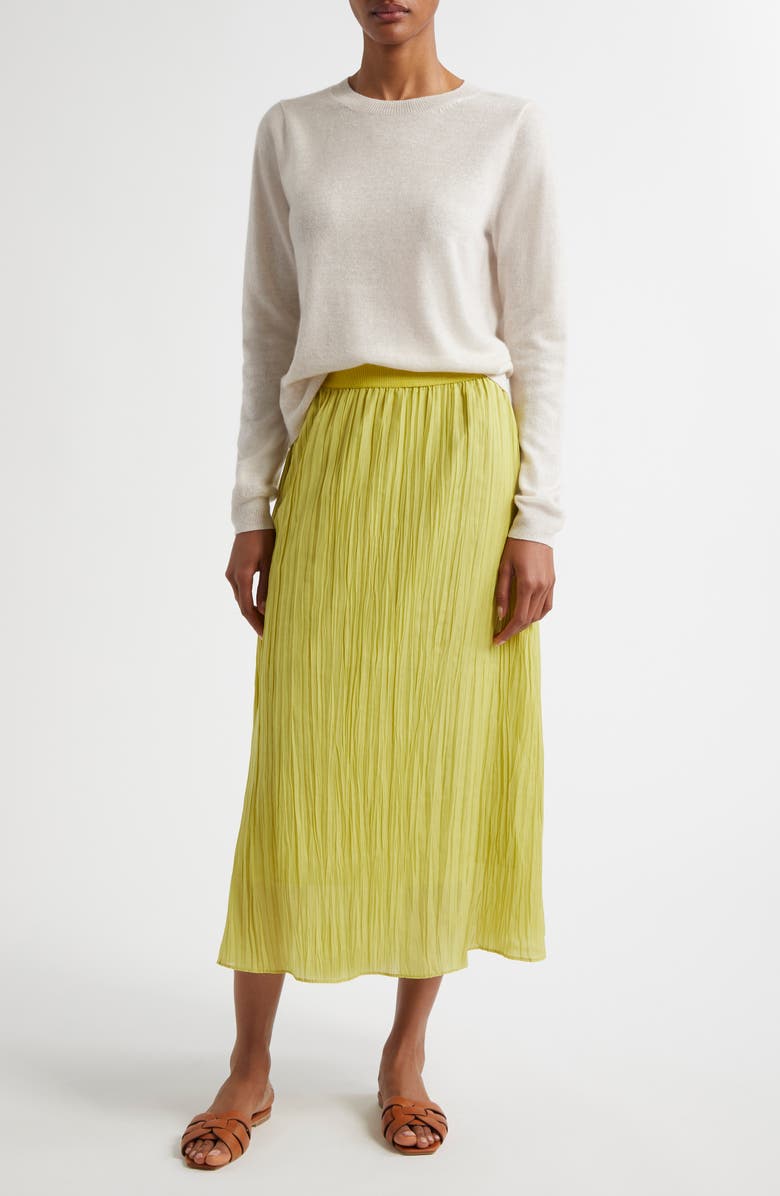 MARGARET O'LEARY Cashmere & Linen Crewneck Sweater, Alternate, color, 