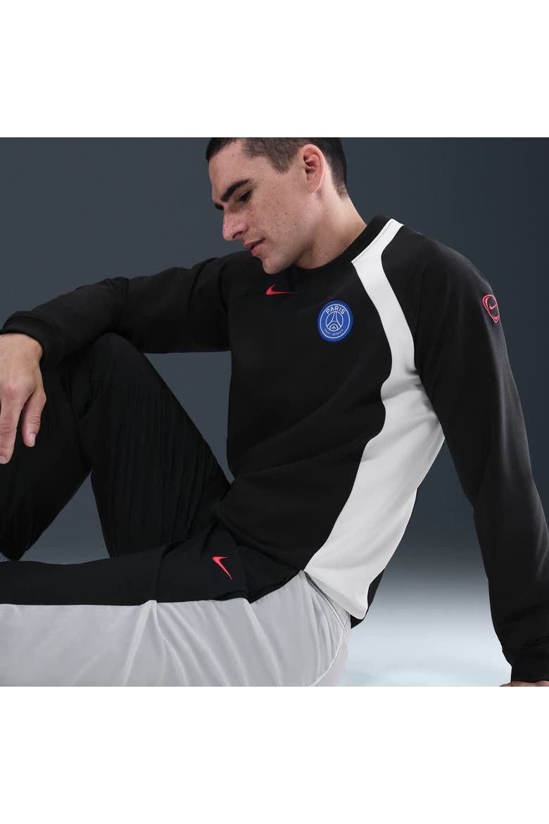 Men's Nike Black Paris Saint-Germain Third 2025/26 T90 Pullover Sweatshirt, Alternate, color, Black