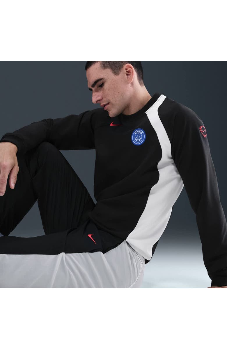 Nike Men's Nike Black Paris Saint-Germain Third 2025/26 T90 Pullover Sweatshirt, Alternate, color, Black