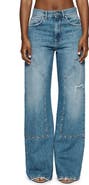PURPLE BRAND Bling Wide Leg Carpenter Jeans