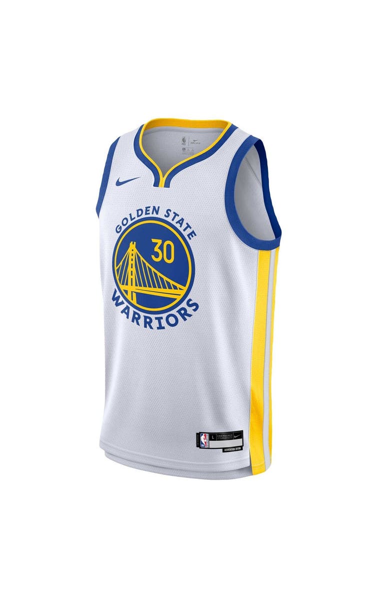 Nike Youth Nike Stephen Curry White Golden State Warriors Swingman Jersey - Association Edition, Alternate, color, White