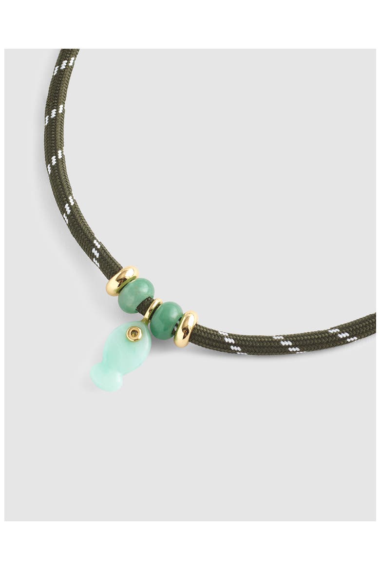 Paracord Charm Necklace, Alternate, color, ANTIQUE GOLD