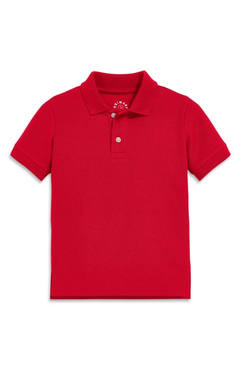 Kids' Short Sleeve Piqué Polo