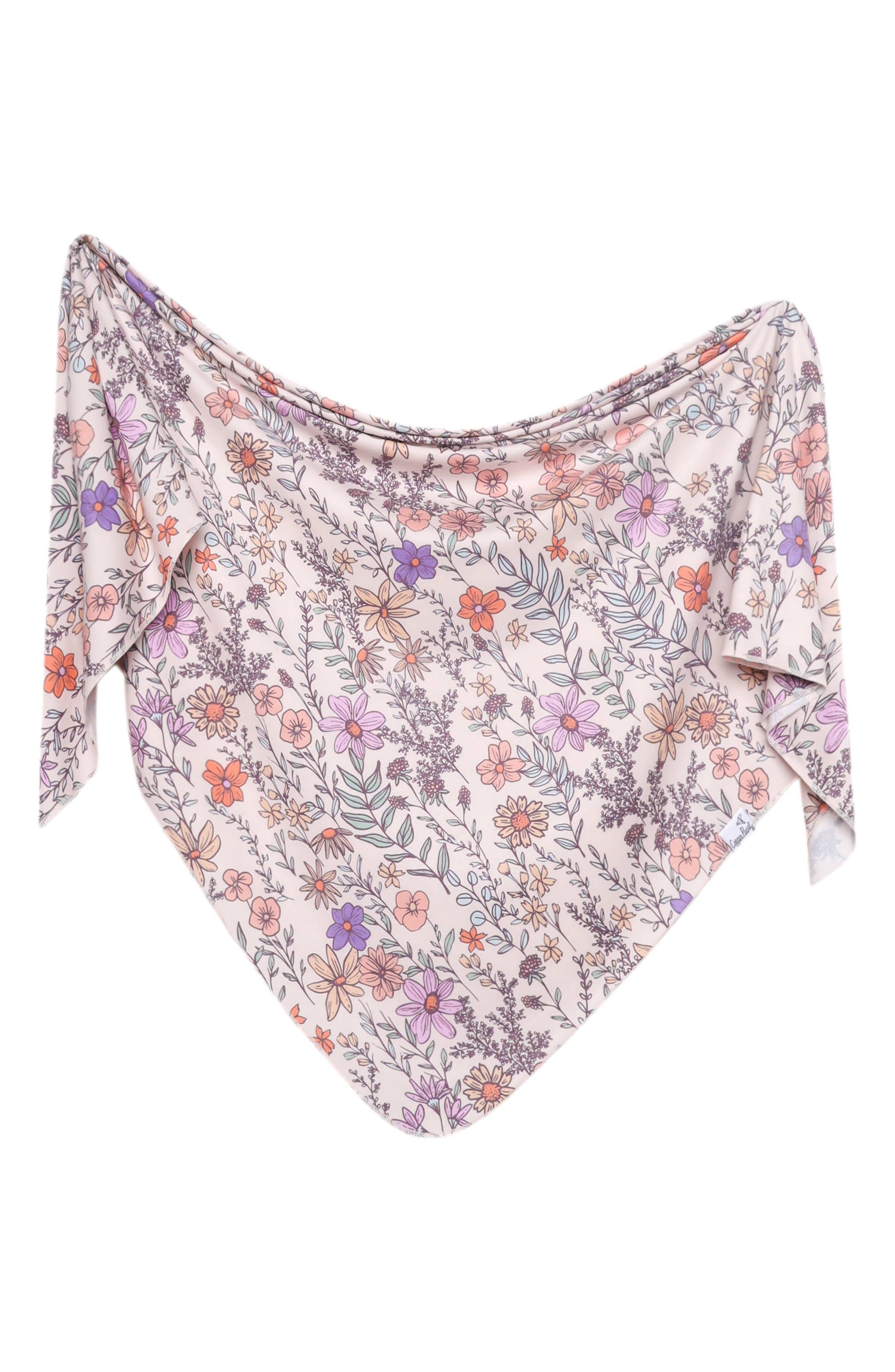 Copper Pearl Boone Swaddle Blanket in Flora 