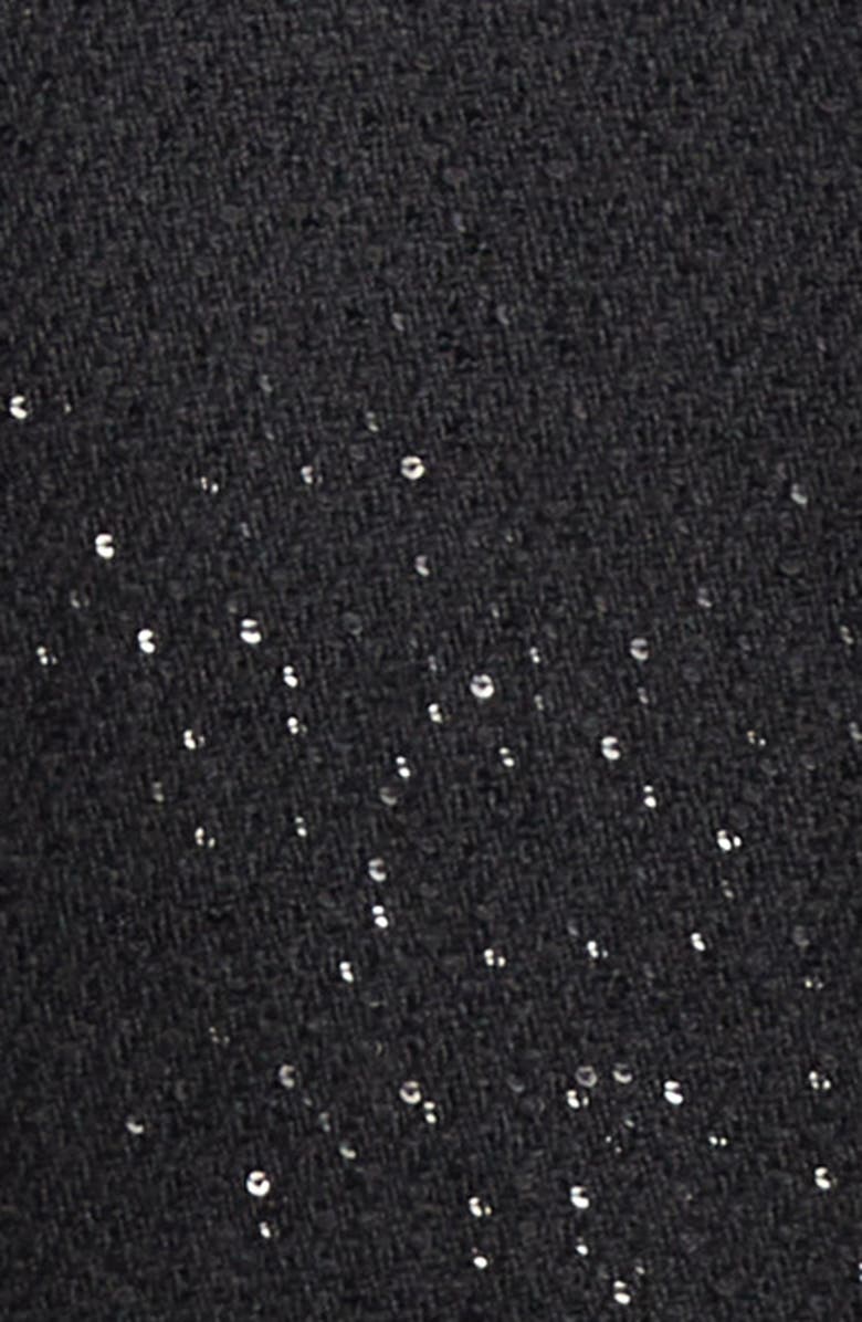 TOM FORD Sequin Light Double Breasted Wool Blend Bouclé Blazer, Alternate, color, Naa Black