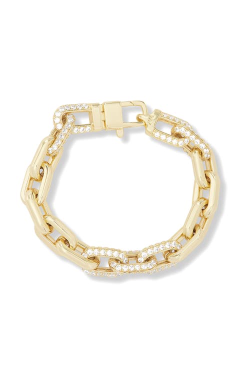 Frankie Pavé Cubic Zirconia Link Bracelet