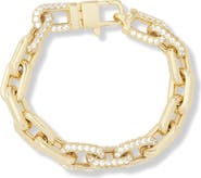 Melinda Maria Frankie Pavé Cubic Zirconia Link Bracelet