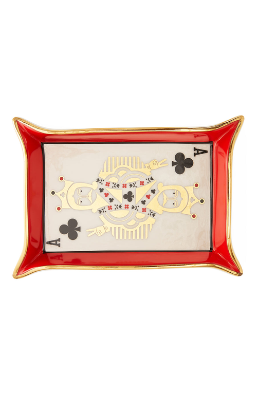 Jonathan Adler Playing-card Decorative Tray In Multi