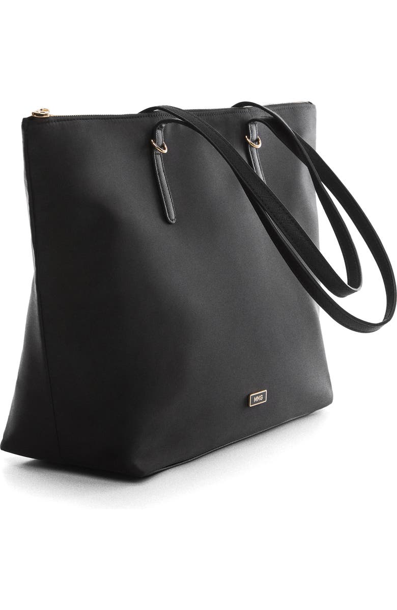 MANGO Recycled Polyester Shopper, Alternate, color,