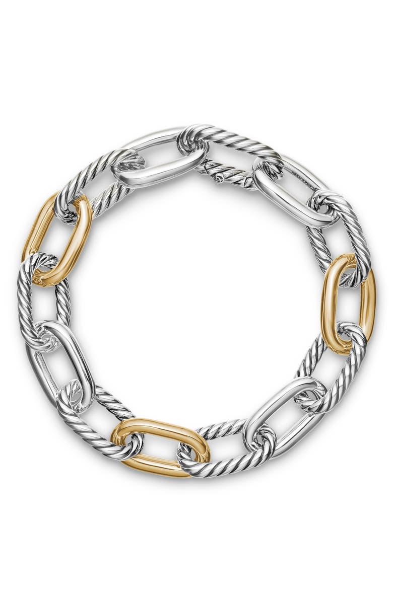 David Yurman DY Madison<sup>®</sup> Sterling Silver & 18K Yellow Gold Chain Bracelet, 11mm, Alternate, color, Sterling Silver With 18K Gold