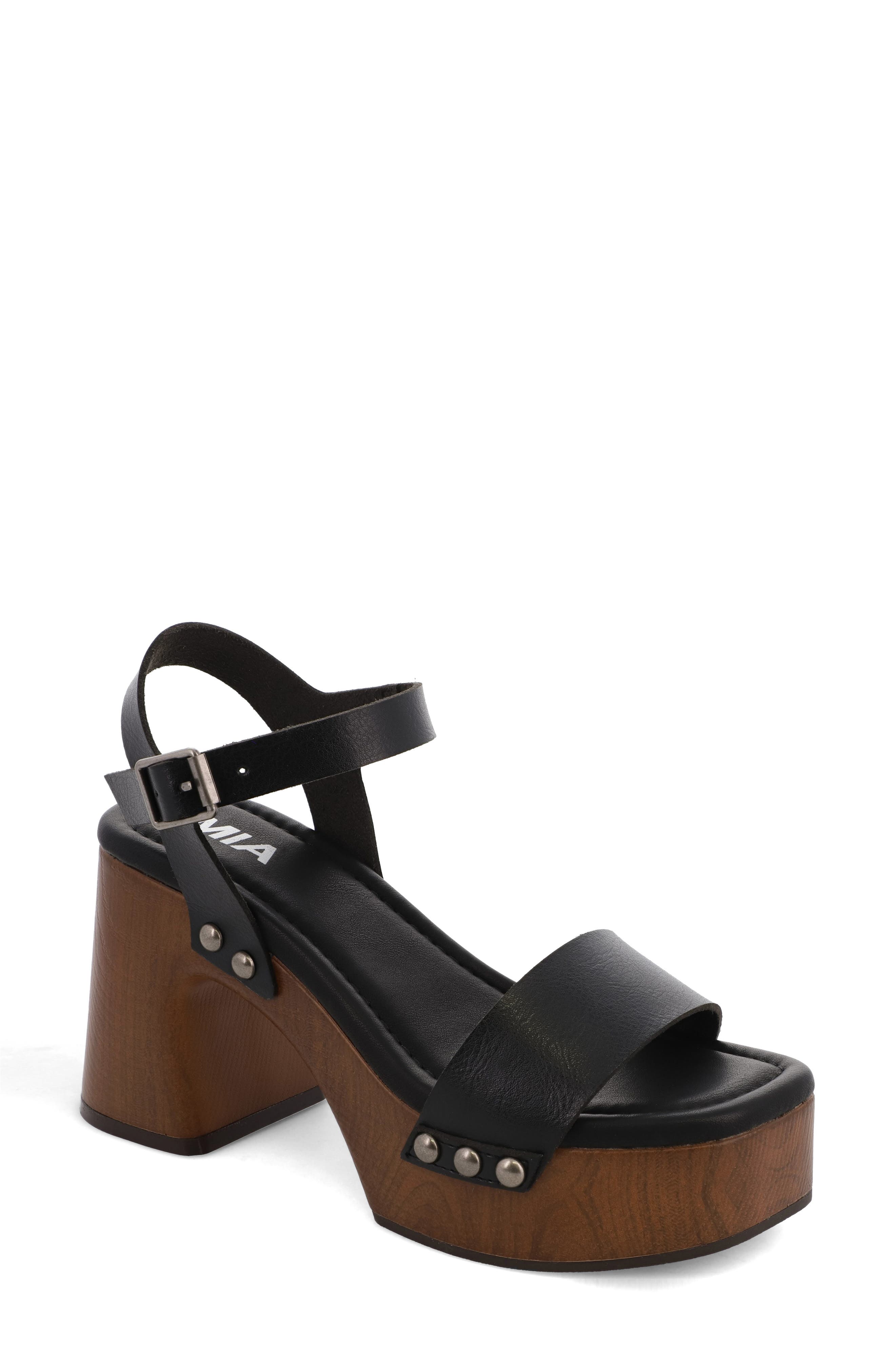 MIA Electrah Platform Sandal, Main, color, 