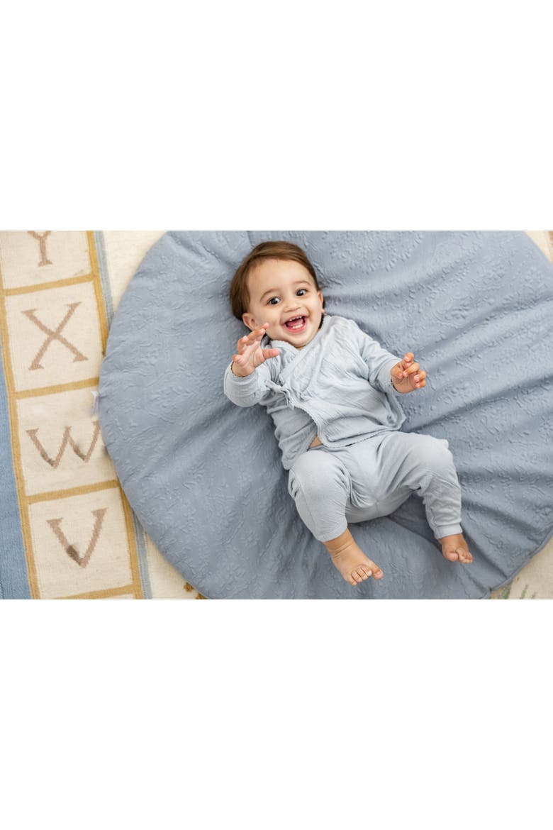 Crinkled Jersey Wrap 2 Piece Long Sleeve Top and Pants Set, Alternate, color, Light Maple