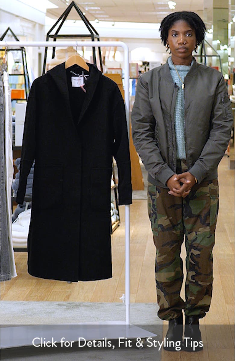 Walk This Way Wool Blend Oversized Coat, sales video thumbnail