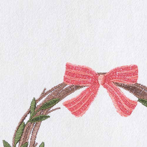 C & F Home C&f Home Springtime Easter Egg Wreath With Ribbon Kitchen And Bathroom Embroidered Hand Towel In Multi