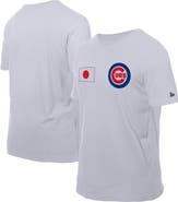 New Era Men's New Era White Chicago Cubs Japanese Flag T-Shirt