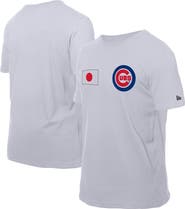 New Era Men's New Era White Chicago Cubs Japanese Flag T-Shirt