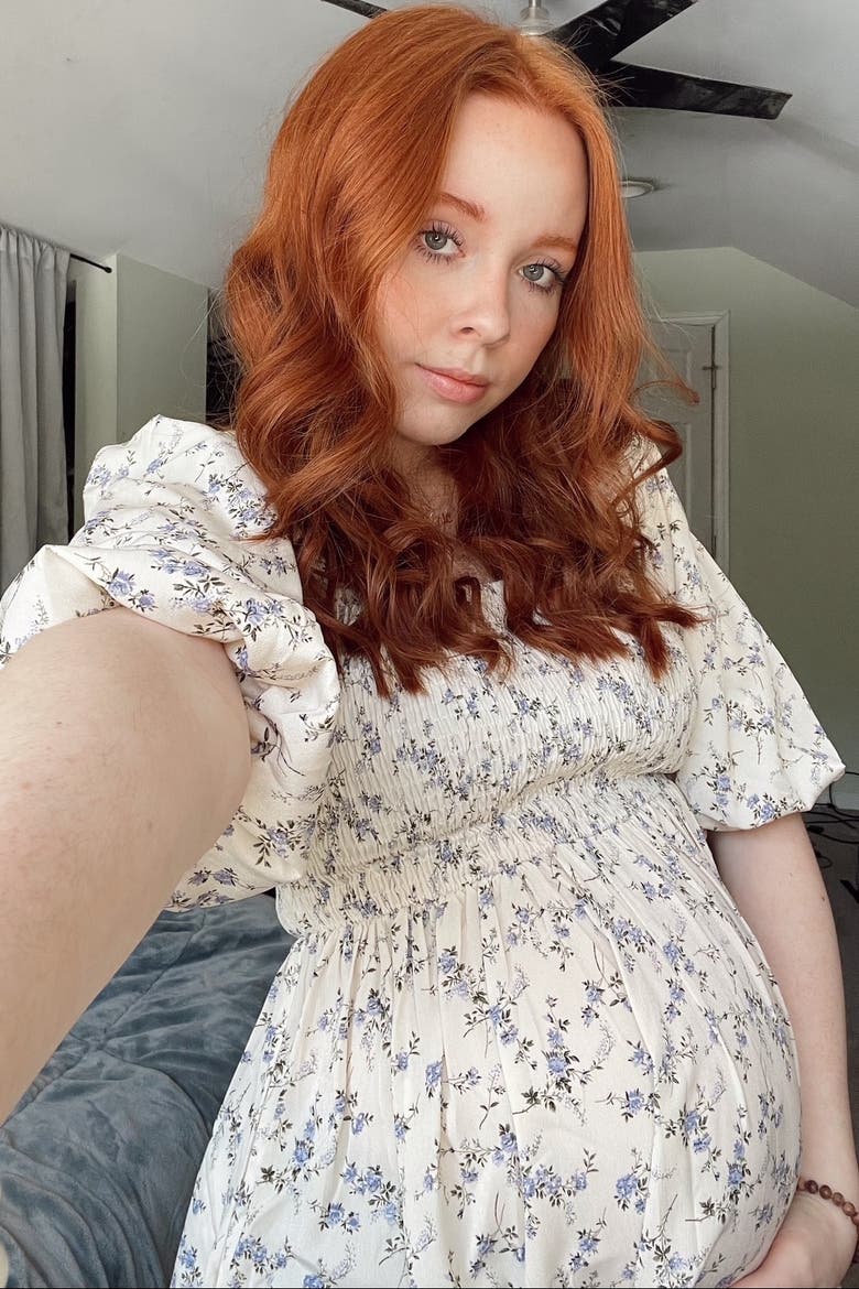 Floral Smocked Hi-Low Puff Sleeve Maxi Dress, Alternate, color, Ivory
