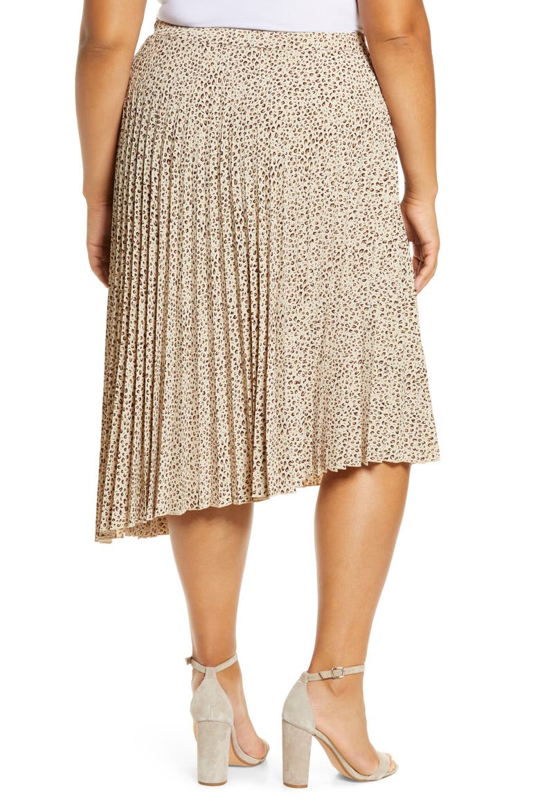 Pleated Skirt, Alternate, color, MINI LEOPARD