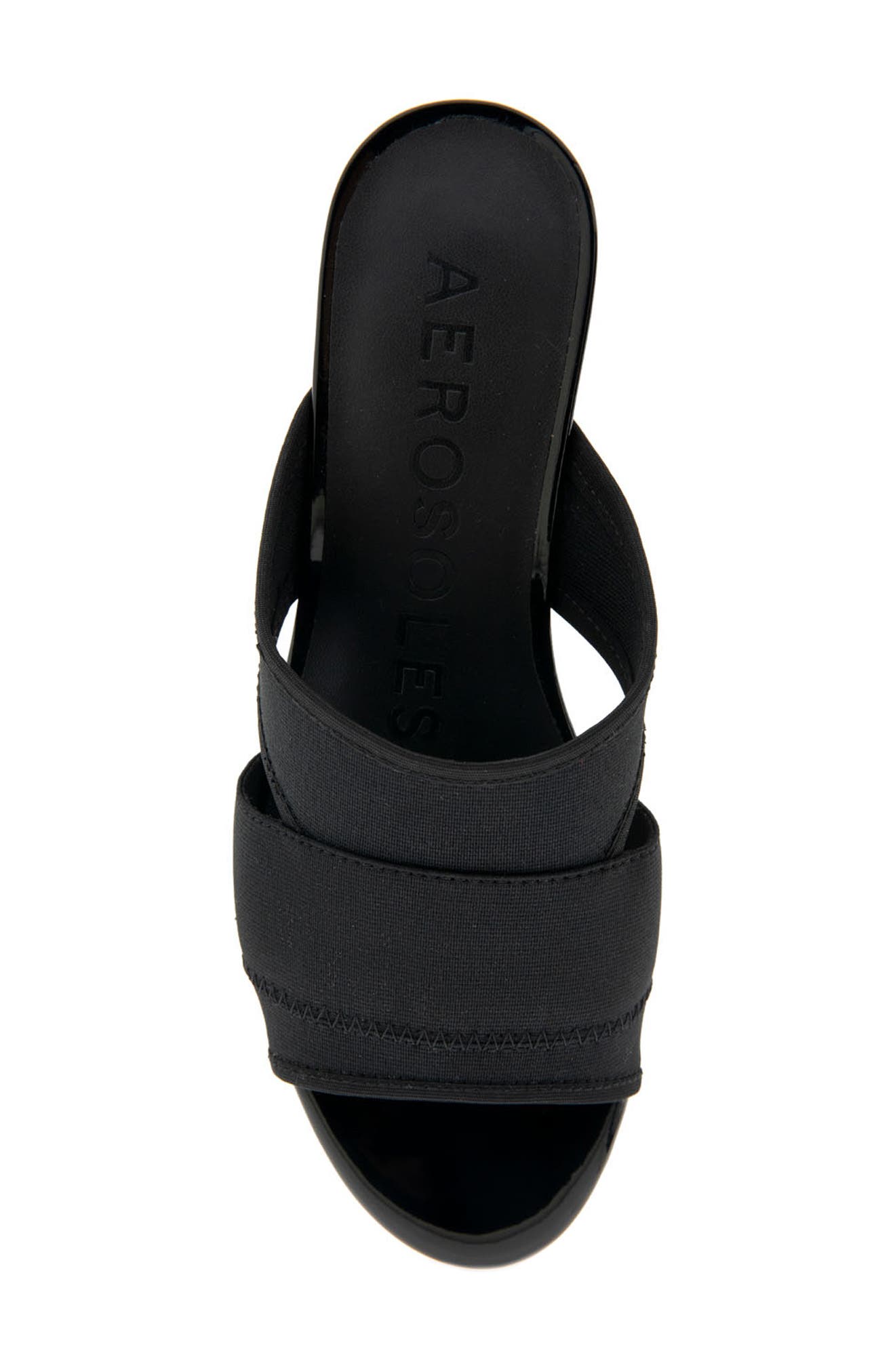 Aerosoles Carma Platform Sandal, Alternate, color, Black Elastic