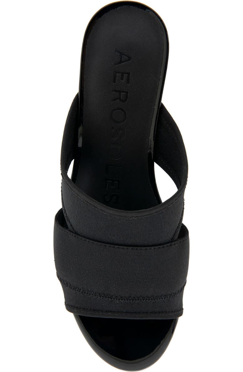 Aerosoles Carma Platform Sandal, Alternate, color, Black Elastic
