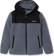 Lands' End Kids High Pile Fleece Hooded Jacket