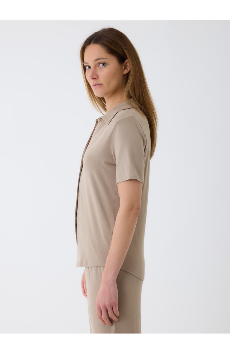 Majestic Filatures Soft Touch Short Sleeve Shirt, Alternate, color, Desert