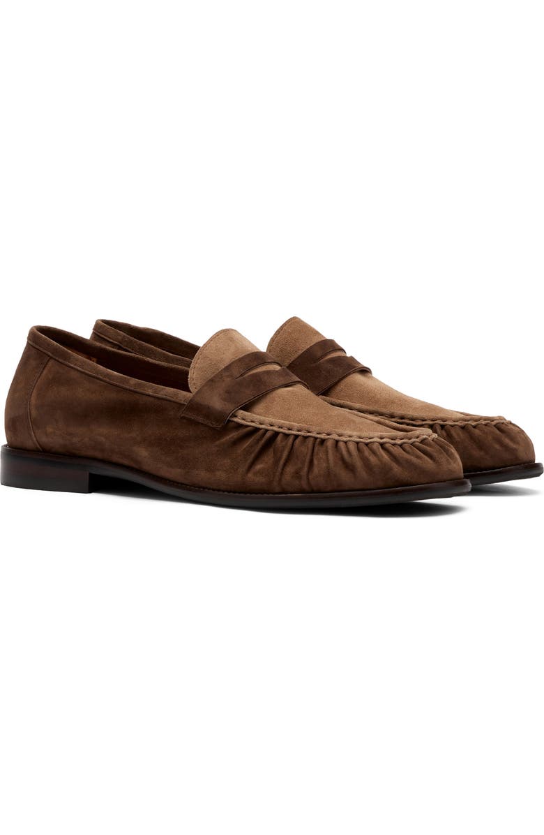 MARC NOLAN Kennedy Penny Loafer, Main, color, Triple Brown