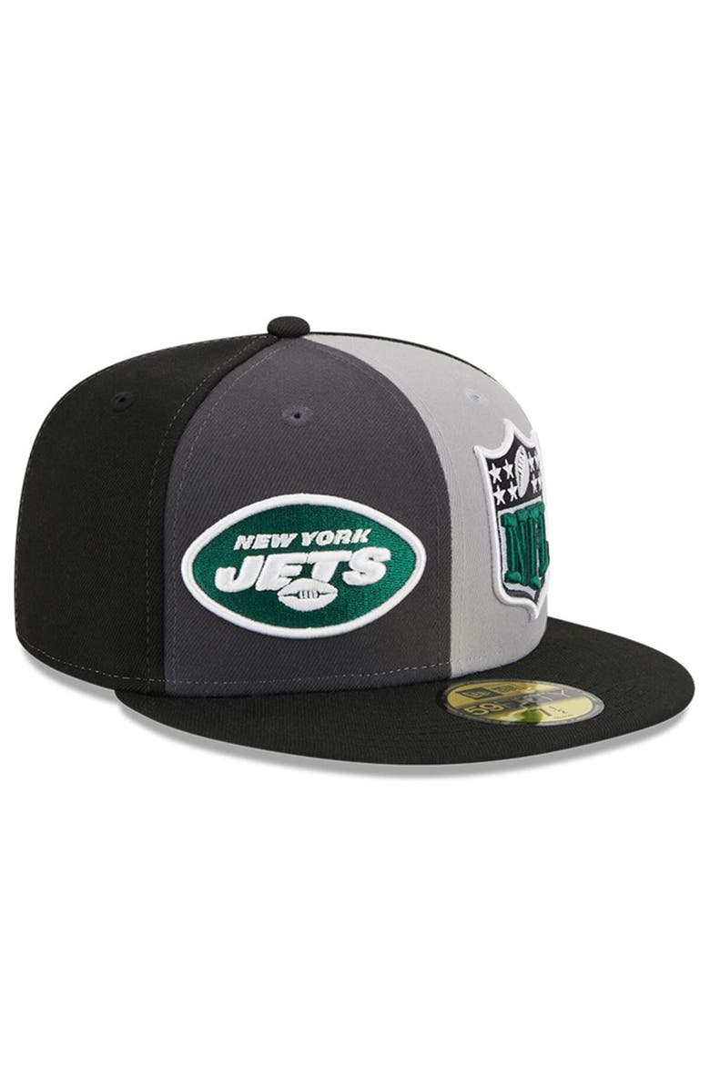 New Era Men's New Era Gray/Black New York Jets 2023 Sideline 59FIFTY Fitted Hat, Alternate, color, Gray