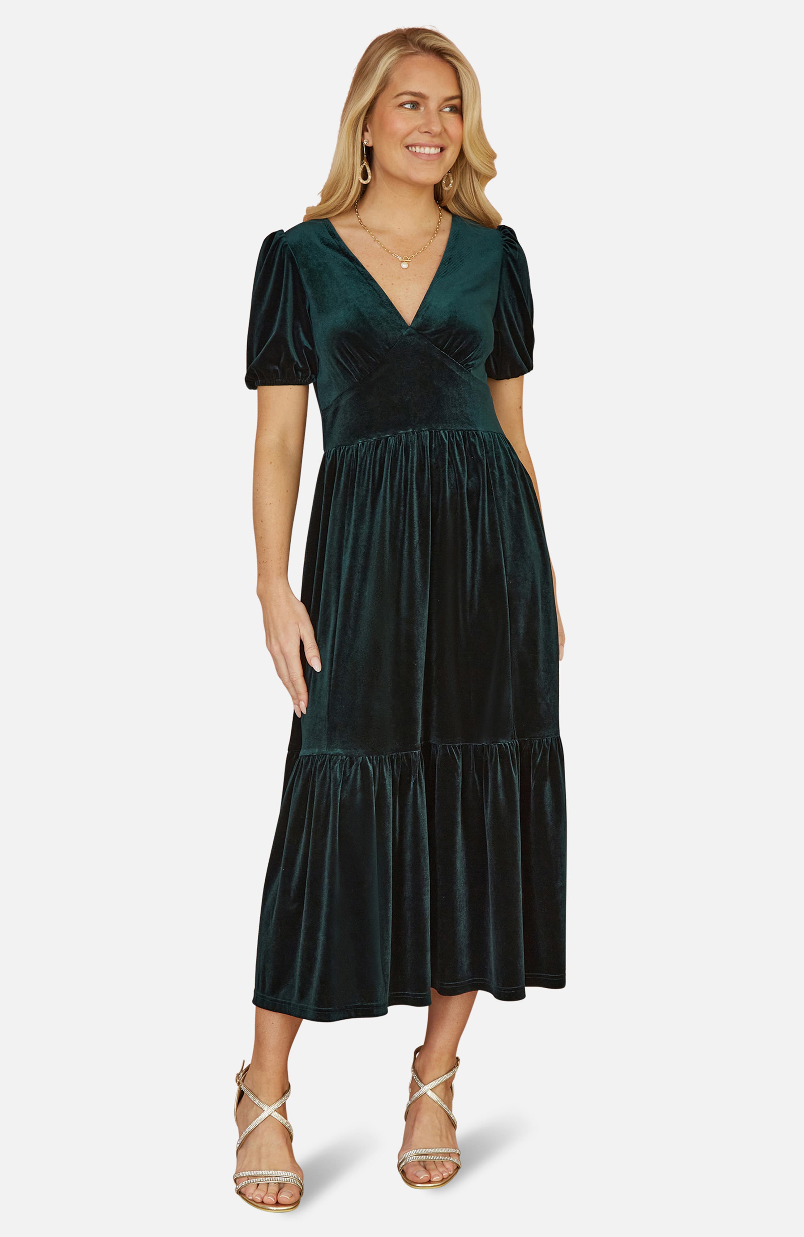 Velvet Midi Dress - image 3