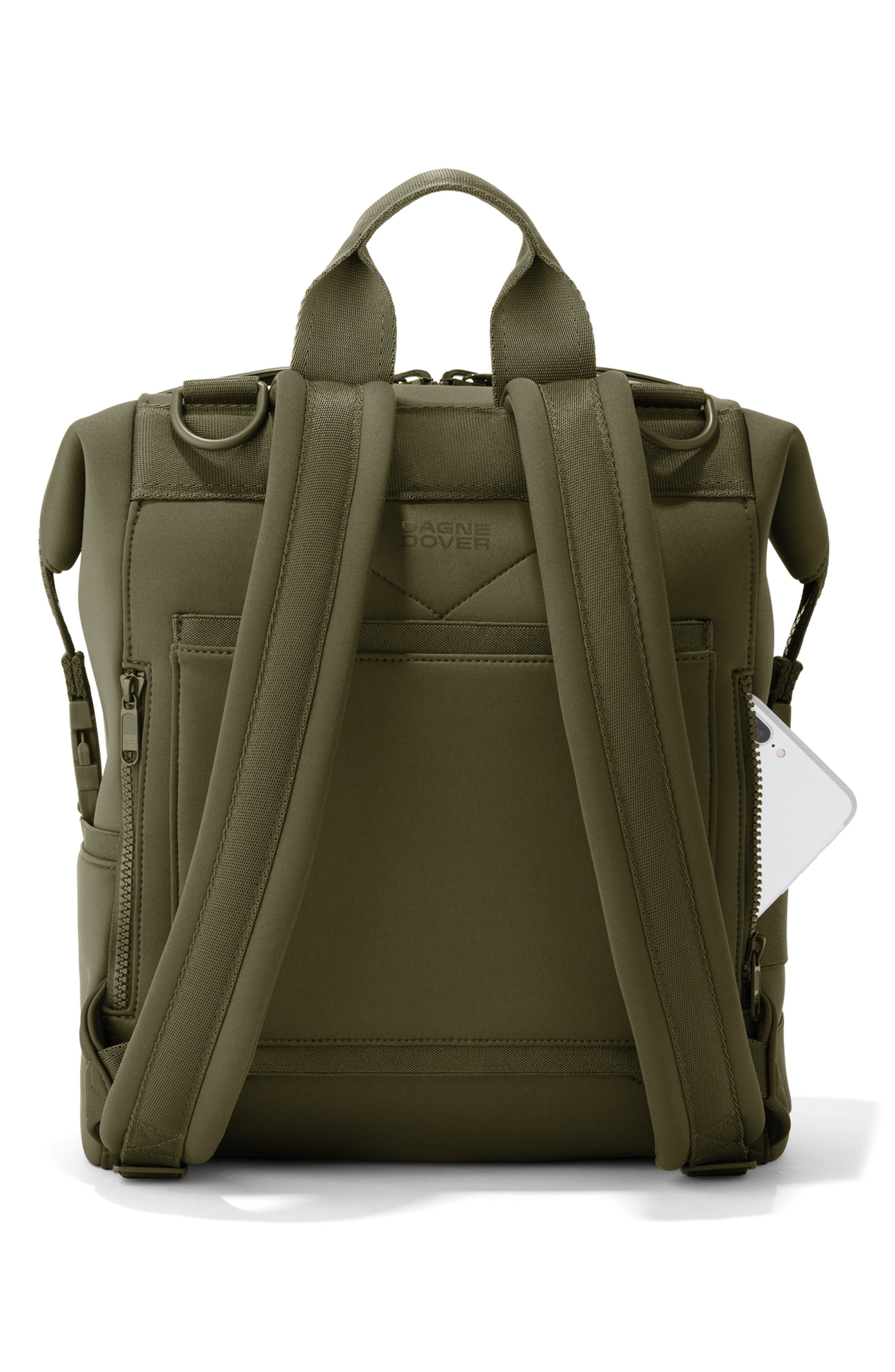 Dagne Dover Indi Medium Neoprene Diaper Backpack, Alternate, color, Dark Moss