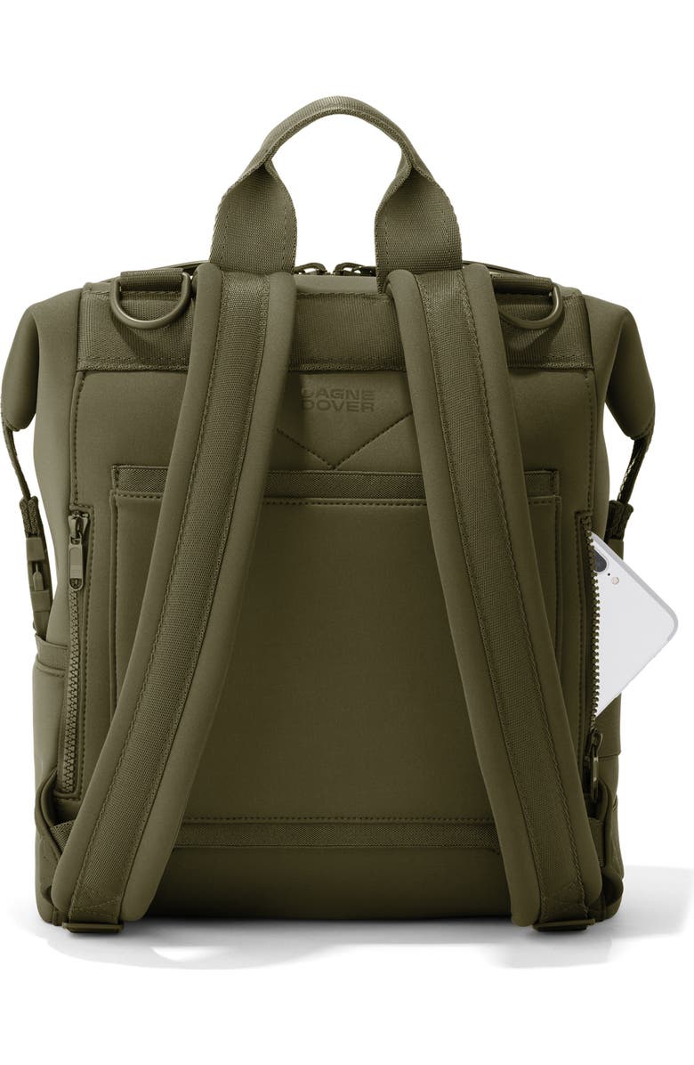 Dagne Dover Indi Medium Neoprene Diaper Backpack, Alternate, color, Dark Moss