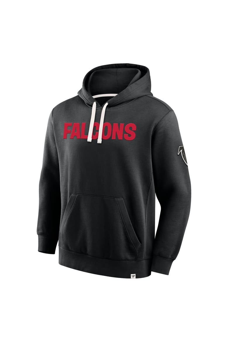 Men's Fanatics Black Atlanta Falcons New Horizons Heritage Pullover Hoodie, Alternate, color, Black