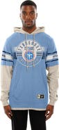 New Era Men's New Era Light Blue Tennessee Titans Twofer Layered Long Sleeve Hoodie T-Shirt