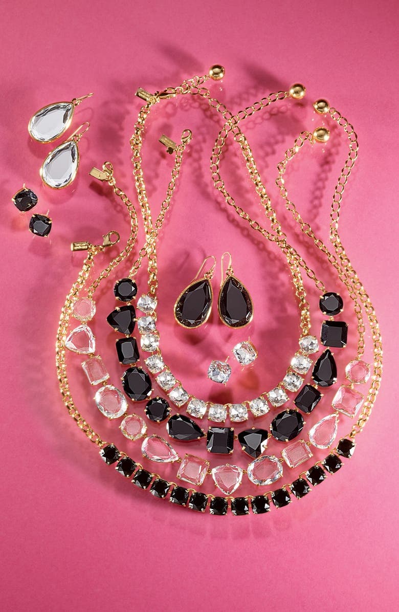 ZDNU KATE SPADE kate spade new york 'squared away' bib necklace, Alternate, color, 