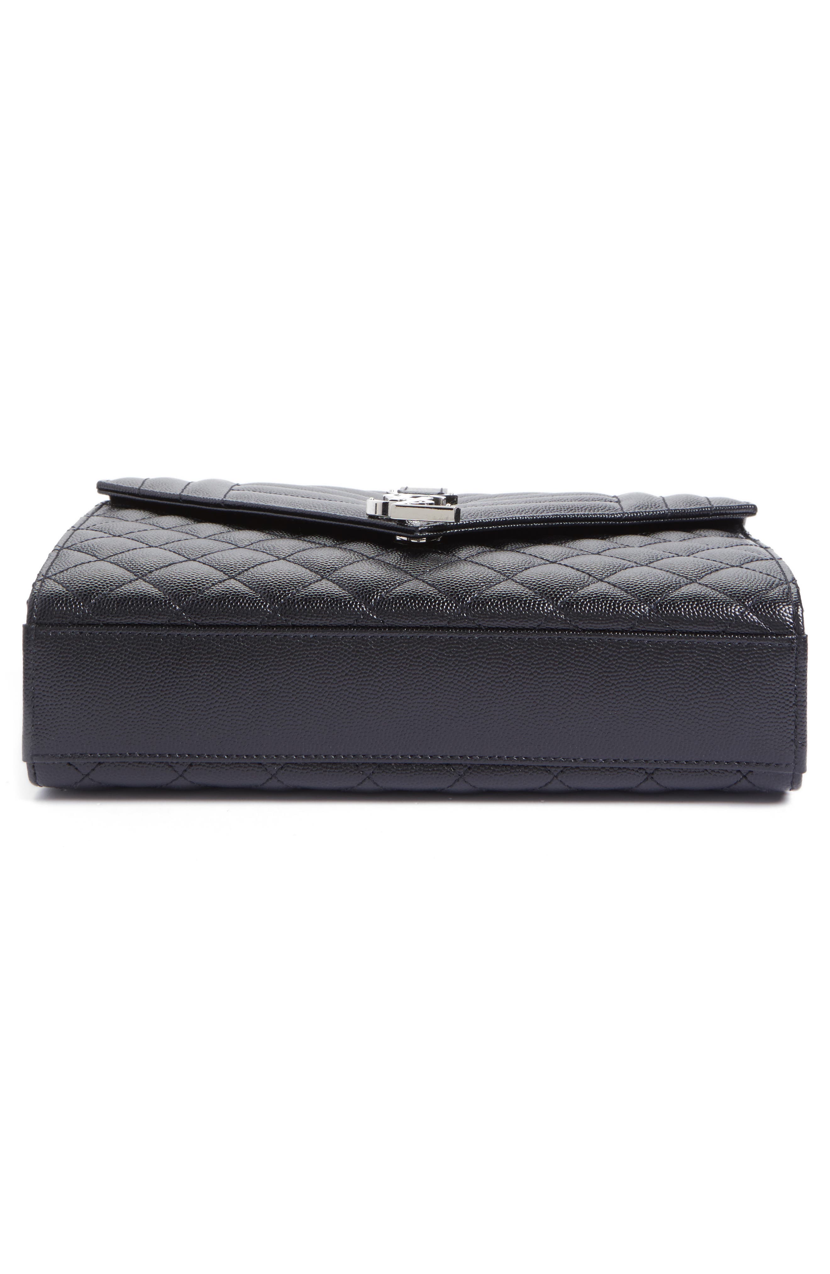 Saint Laurent Large Monogram Quilted Leather Shoulder Bag, Alternate, color, 