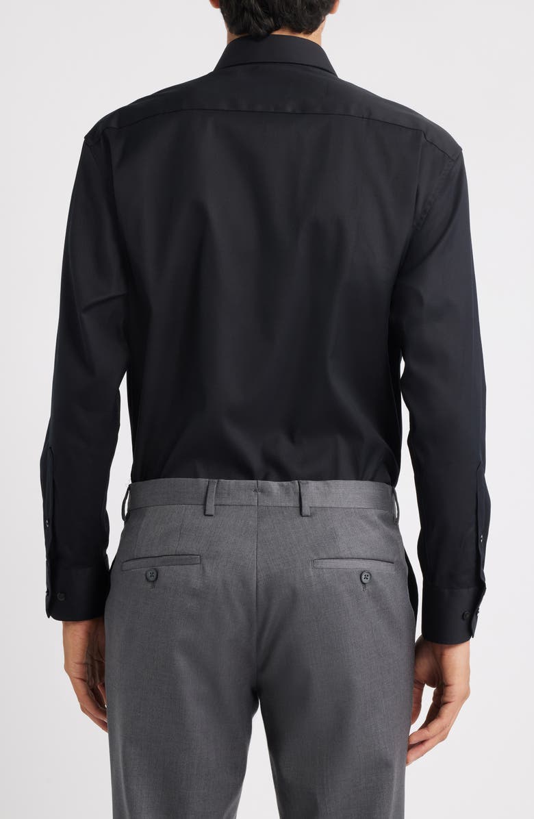 Eterna Cover Modern Fit Non-Iron Cotton Cover Shirt, Alternate, color, Black