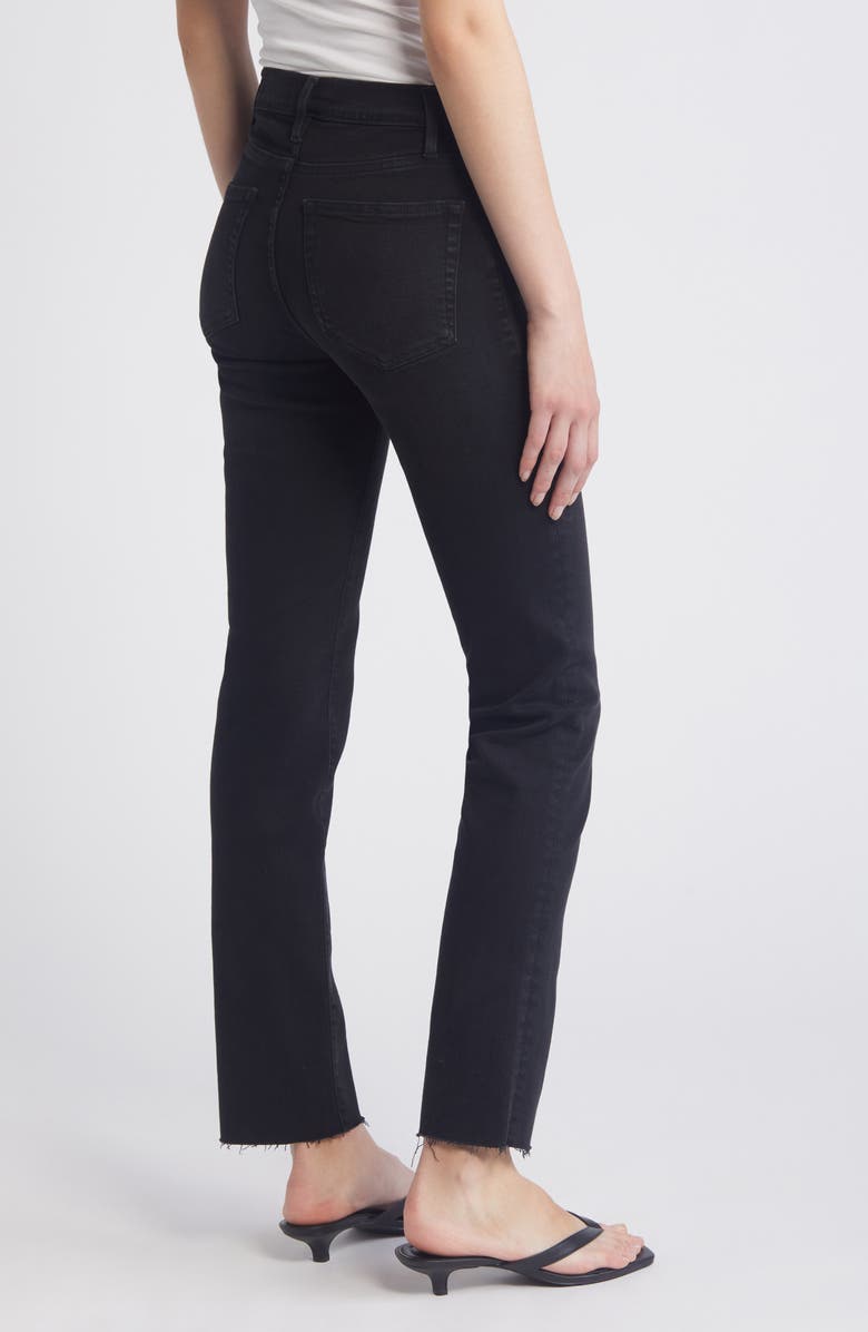 FRAME Le High Raw Hem Straight Leg Jeans, Alternate, color,