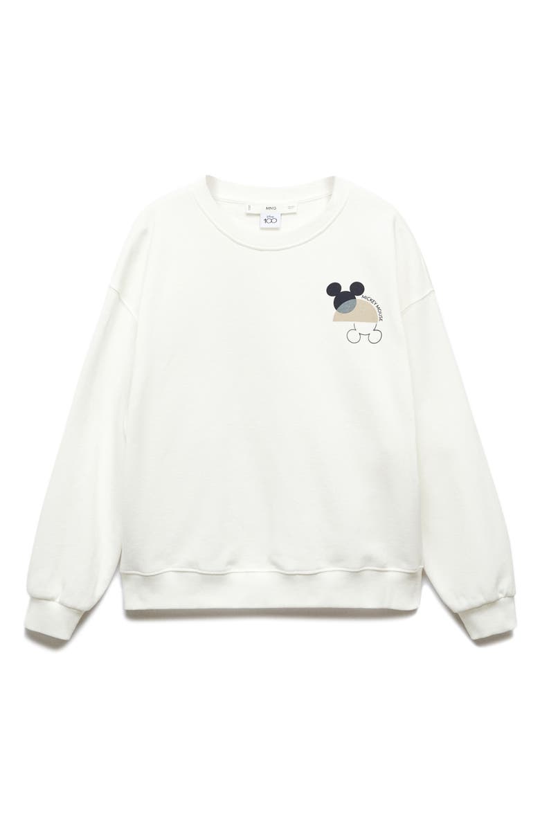 MANGO x Disney Mickey Mouse Sweatshirt, Alternate, color, 