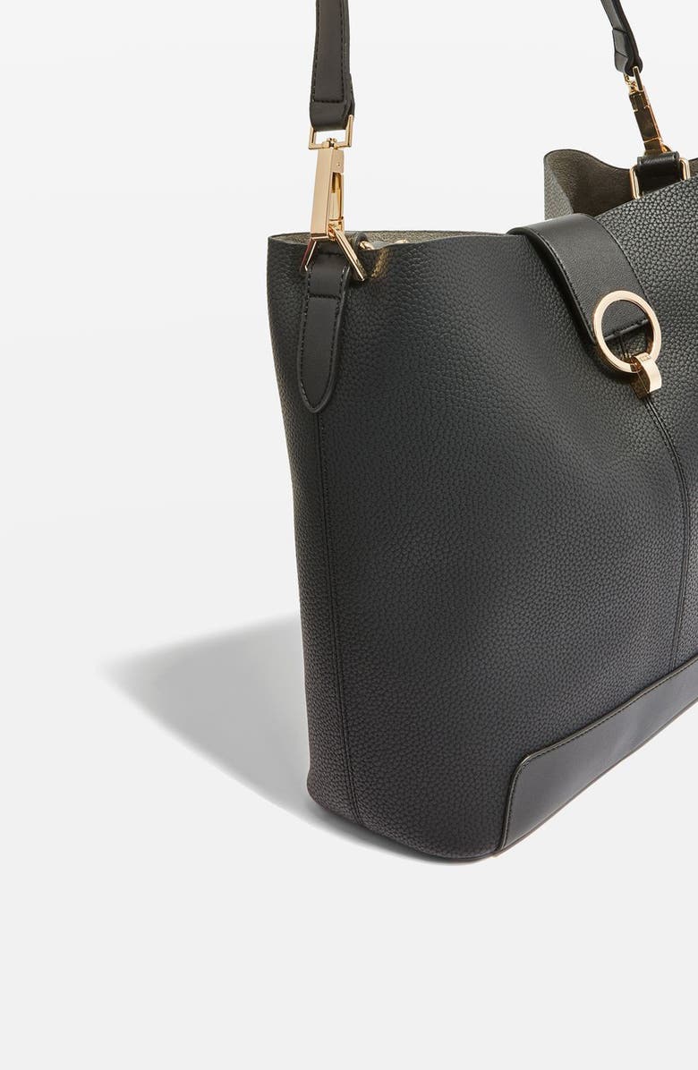 Topshop Harper Faux Leather Hobo, Alternate, color,