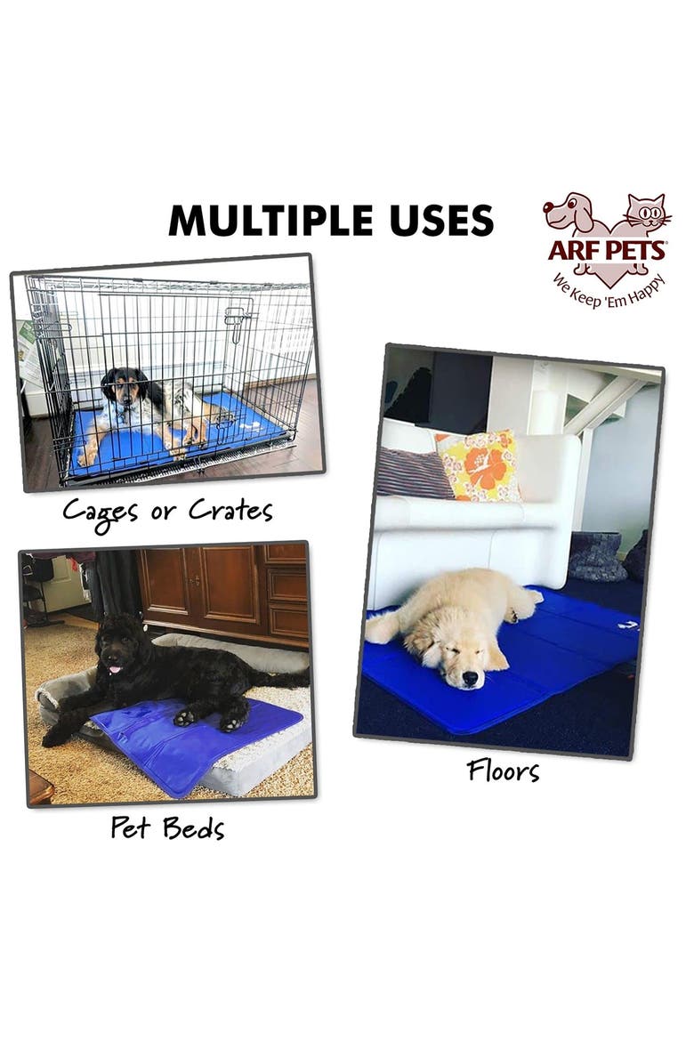 Dog Cooling Mat, Durable, Non-Toxic Gel Dog Bed Mat for Kennels, Crates & Beds, Alternate, color, Blue