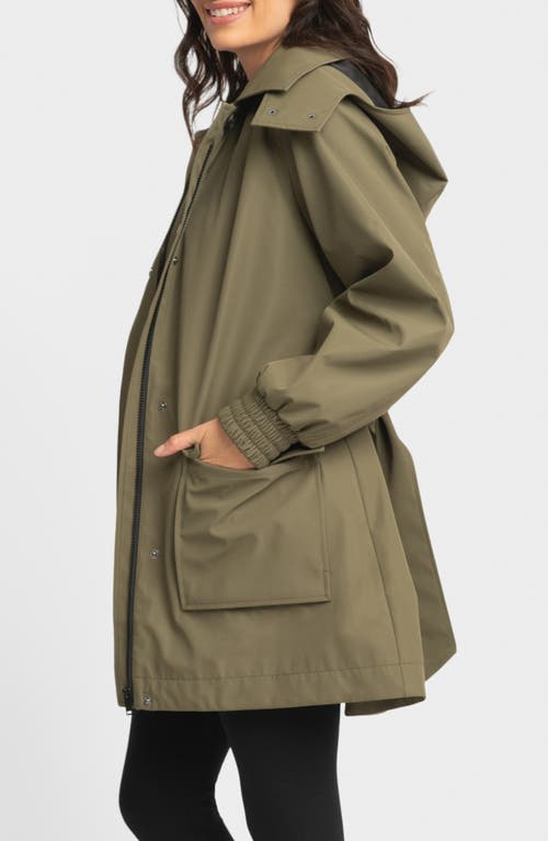 SERAPHINE SERAPHINE UTILITY MATERNITY JACKET WITH REMOVABLE HOOD 