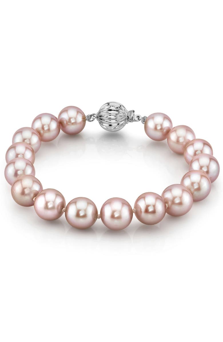 The Pearl Source Freshwater Pearl Bracelet 8.5-9.5mm, Main, color, Pink Pearl - Gabriella Clasp