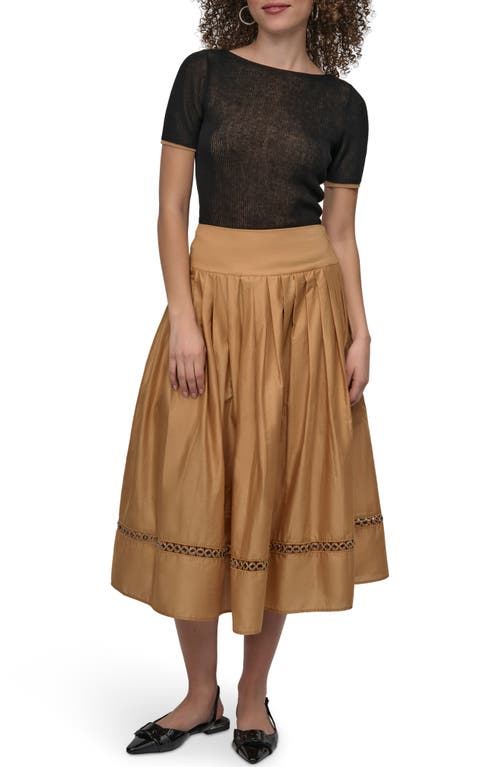 Dkny Drop Waist Cotton Voile Skirt