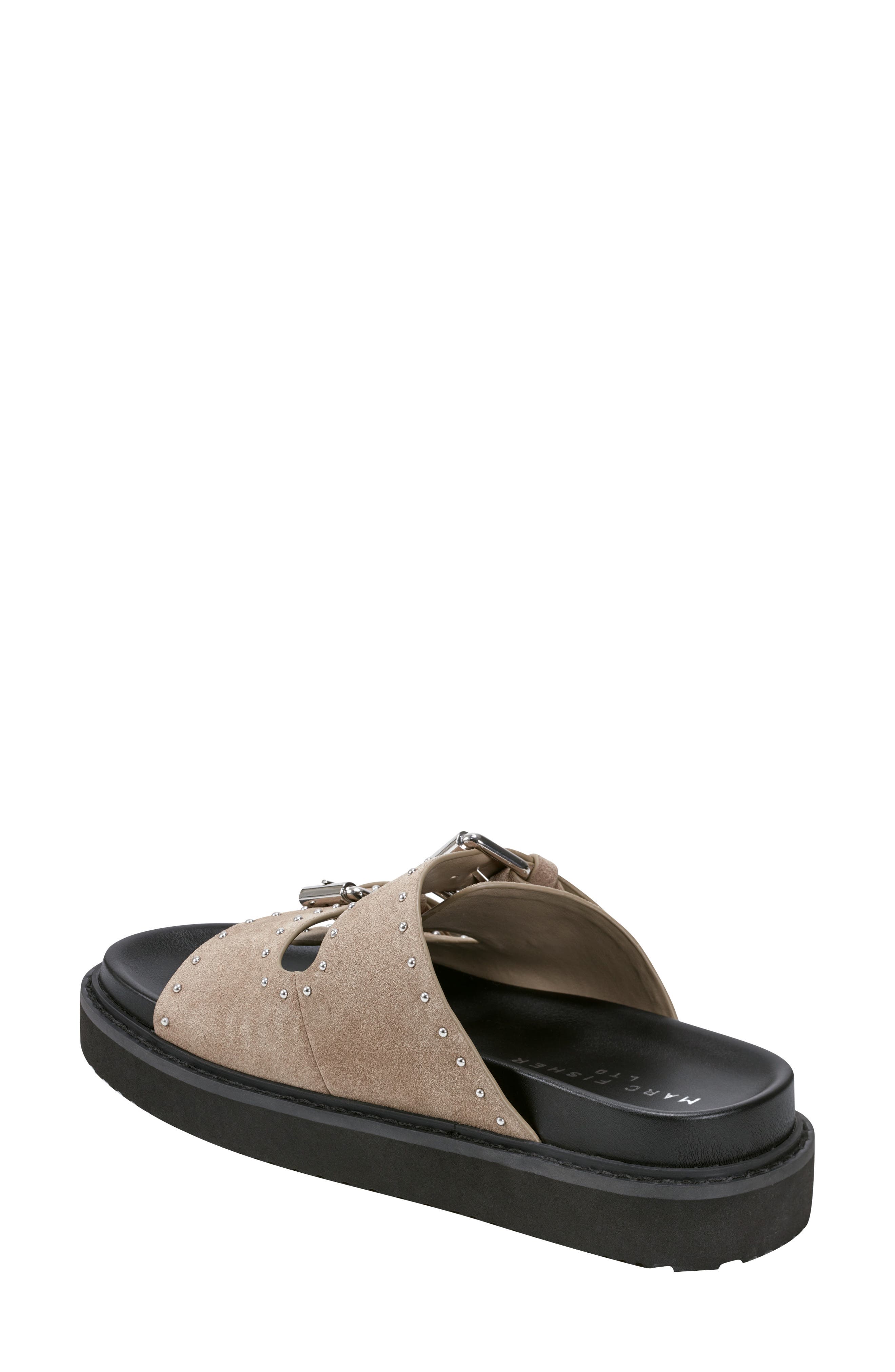 Marc Fisher LTD Agusta Slide Sandal, Alternate, color, Taupe